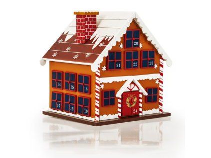 Adventní kalendář dřevěný Zimní chaloupka