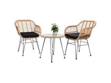 Casaria proutěný balkónový set s podsedáky